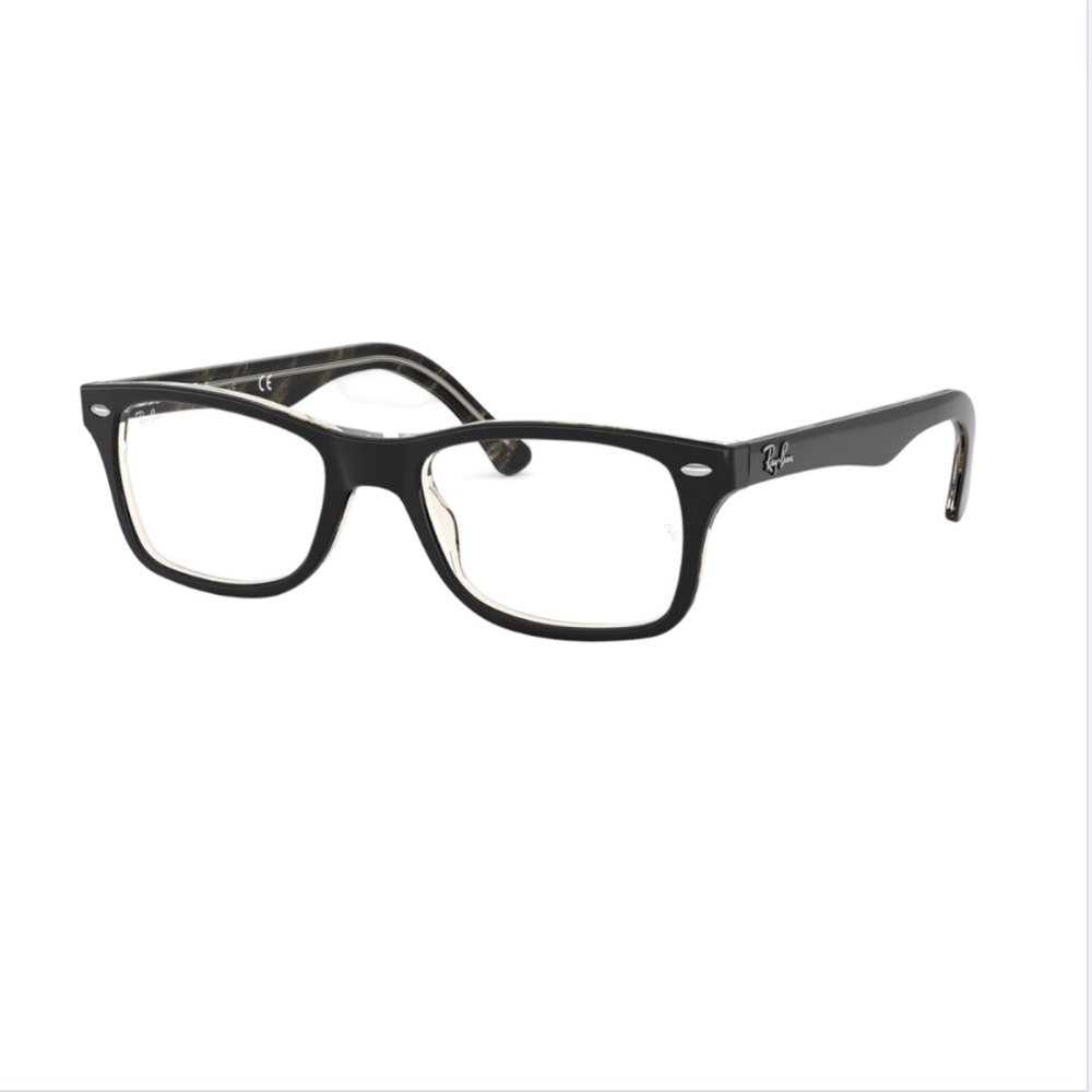 Ray Ban 5228 5912 53 Havana Brown Yellow Eyeglasses RX5228
